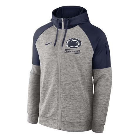 Penn State Nike Fitness Full Zip Hooded Sweatshirt