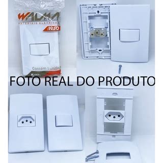 Tomada Interruptor 10A 20A Linha Modular Walma Vivence Tomadas Simples