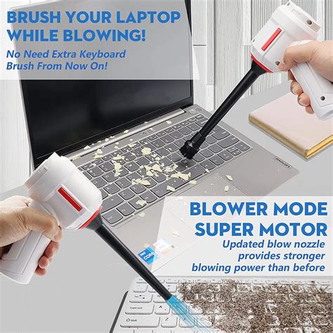 Купить Air Duster, мини-пылесос, сжатый воздух и воздуходувка 3-в-1 ...