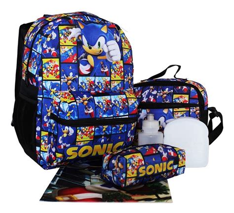 Kit Mochila Sonic Infantil Juvenil Aulas Costas Mercado Livre