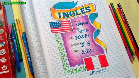 Mira Como Dibujar Una Caratula De Ingles English Cover Youtube