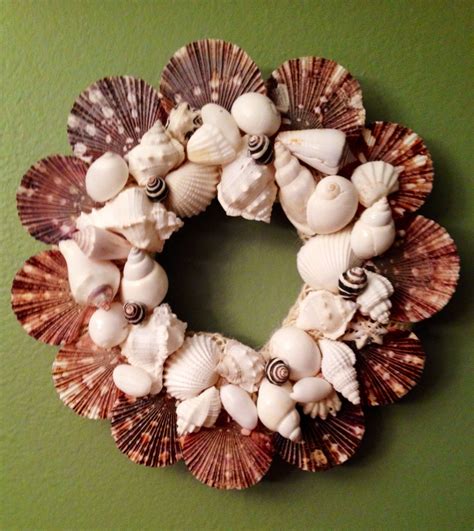 Seashell Wreath From Fancies Seaside Ts Sea Shells Summer Wreath