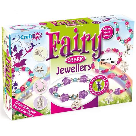 Craft Box Fairy Charm Jewellery Kit Kids Creativity From Crafty Arts Uk