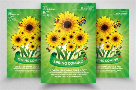 Spring Flyer Template 229426