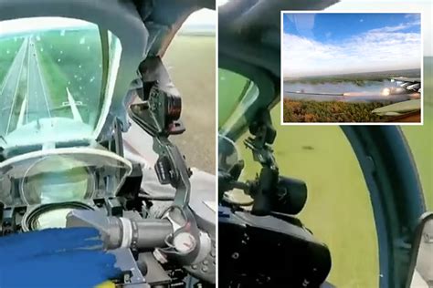 Dramatic Top Gun Style Video Shows Ukrainian Fighter Jet Dodging