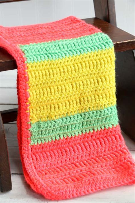 Varied Double Crochet Triple Crochet Blanket - Inspirational Momma