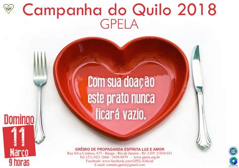 11 03 Campanha do Quilo Gpela Grêmio de Propaganda Espírita Luz