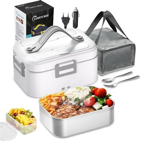 Lunch Box isotherme Chauffante 1 8L 75W Chauffé 12V 24V 220V Chauffe