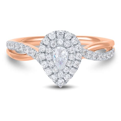 Rose Shaped Diamond Engagement Ring Atelier Yuwa Ciao Jp