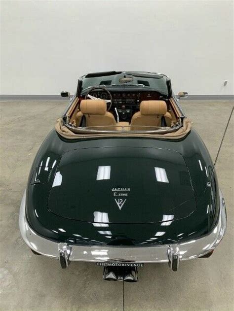 1974 Jaguar XK E Type Series III 10220 Miles Green Convertible V12