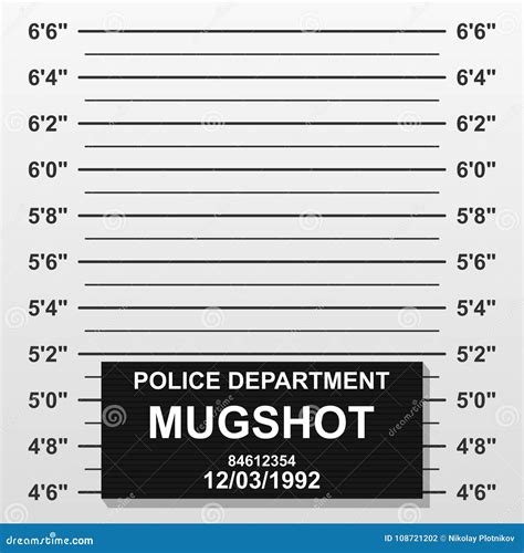 Criminal Mug Shot Line Police Mugshot Add A Photo Blank Criminal