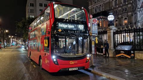 Frv London Bus N Trafalgar Square Erith Yy Utb Eh Youtube