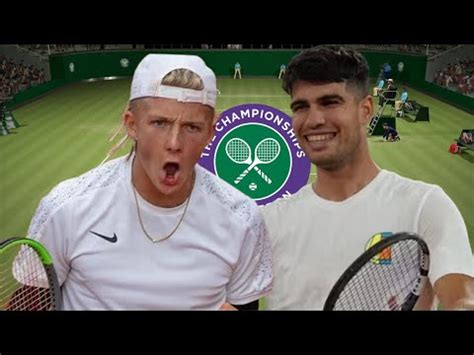 Carlos Alcaraz Vs Mark Lajal Wimbledon Youtube