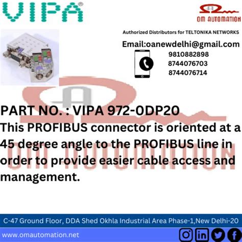 Metal Male Vipa Dp Profibus Connector W Leds Degrees At Rs