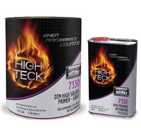 High Teck™ 7330 1 2k High Solids Urethane Primer 1 Gal Gray W 1 Qt Auto Color