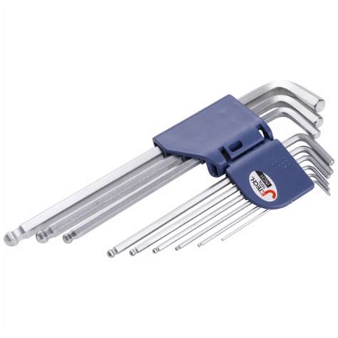 Jetech Extra Long Arm Ball Point Hex Key Set Nickel Chrome Plated SAE