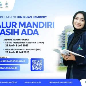 Belum Lolos UM PTKIN Jangan Berkecil Hati Masih Ada Jalur Mandiri UIN