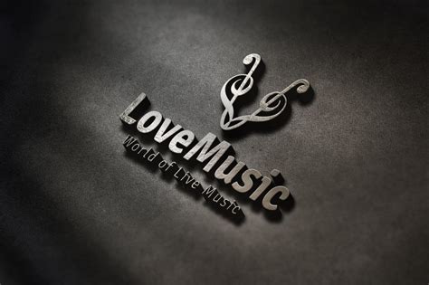 Love Music Logo By Digital-Artist | TheHungryJPEG