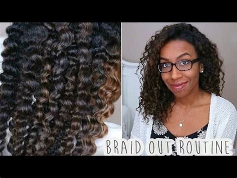 Braid Out Routine On Transitioning Hair YouTube