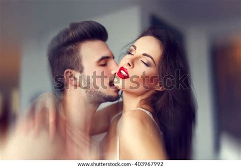 Sensual Lovers Foreplay Indoor Hot Milf Stock Photo Edit Now