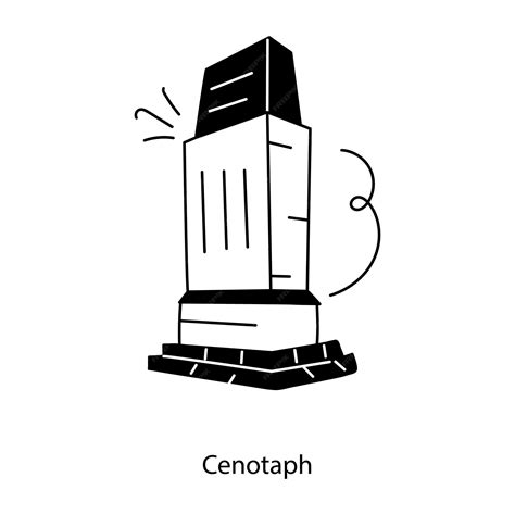 Premium Vector Heres A Doodle Icon Of Cenotaph