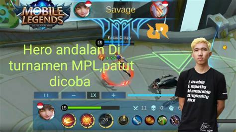 Wanwan Hero Andalan Rrq Lemon Yang Dipake Di Turnamen Mpl Youtube