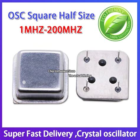 5pcs Square Half Size 40m 4p Osc In Line Active Crystal Oscillator