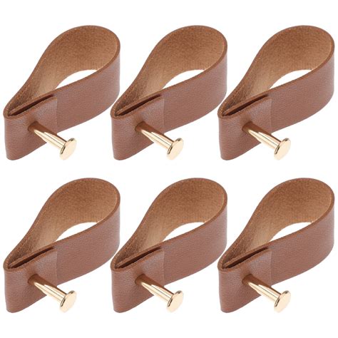 Yueyihe Leather Handle Pulls Cabinet Door Handles Knobs Heart Drawer