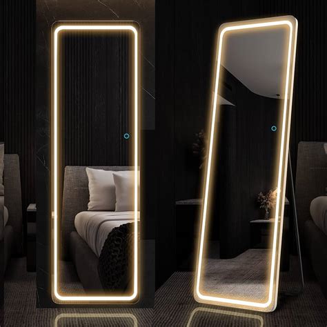 Edtemi 63x16 Full Length Floor Mirror Led Whole Body 46 Off