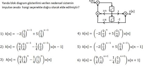 Solved Yanda Blok Diagram G Sterilimi Verilen Nedensel Chegg