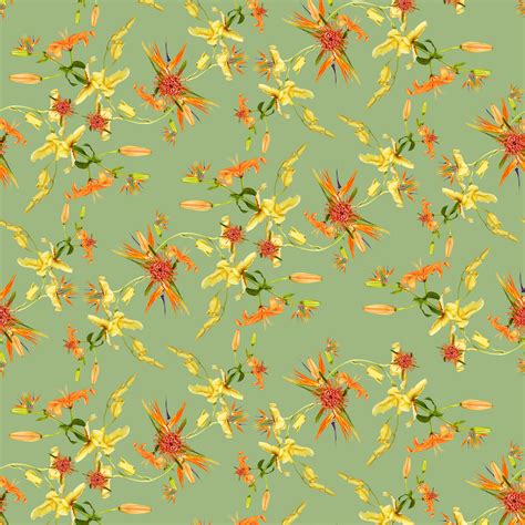 Paradise Floral Wallpaper For Sale at 1stDibs