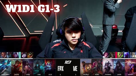 FPX Vs WE Game 3 Week 1 Day 1 LPL Spring 2023 FunPlus Phoenix Vs