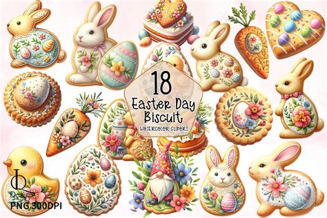 Easter Biscuit Sublimation Clipart Png Graphic By Lq Design Creative