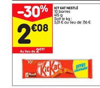 Promo Kit Kat Nestl Chez Leader Price Icatalogue Fr