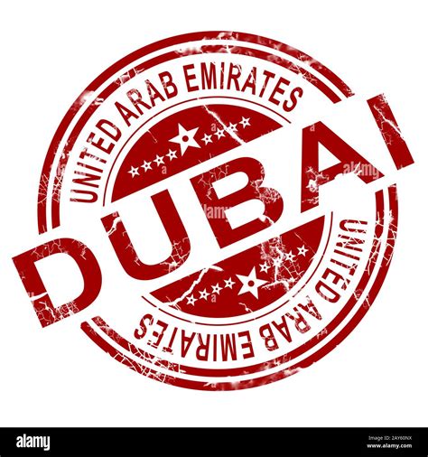 Dubai stamp hi-res stock photography and images - Alamy