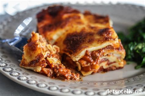 Klassisk Lasagne Det Søte Liv