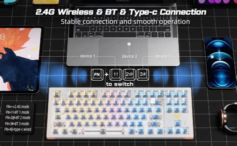 Amazon Aula Wireless Mechanical Keyboard In Hot Swappable Rgb Mechanical Gaming