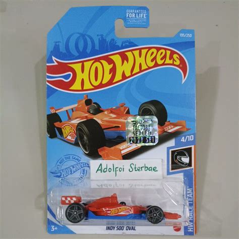 Jual Hotwheels Hot Wheels Indy Oval Red Edition Factory Sealed Short Card Hw Race Team Speed