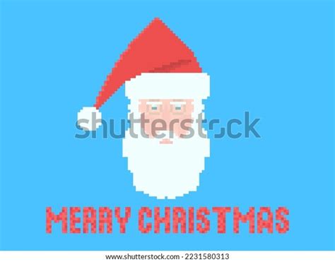 Santa Claus Pixel Art Style Pixelated Stock Vector Royalty Free