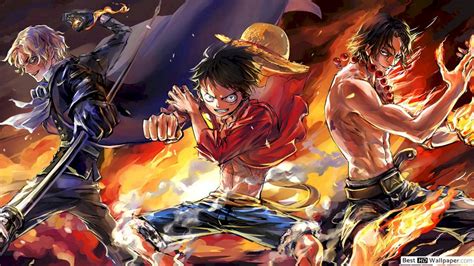 One Piece Three Brothers Luffy Ace Sabo Online Puzzle