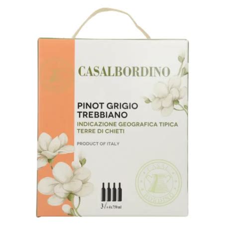 Vino Bianco Pinot Grigio Trebbiano Bag In Box Litri Casalbordino