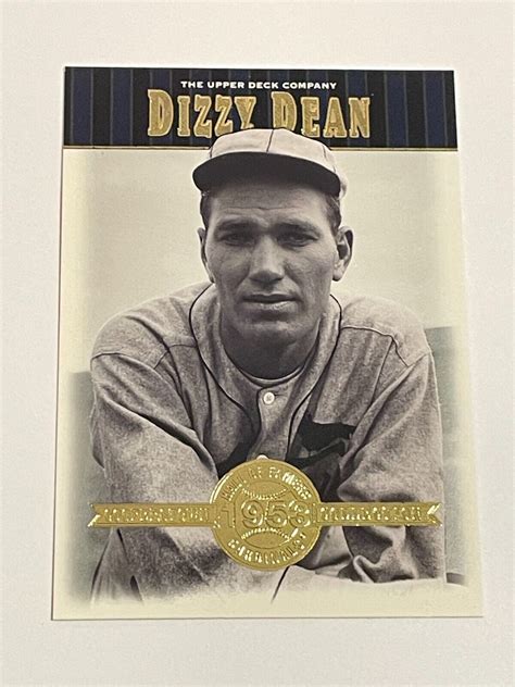 Upper Deck Hall Of Famers Baseball Dizzy Dean St Louis