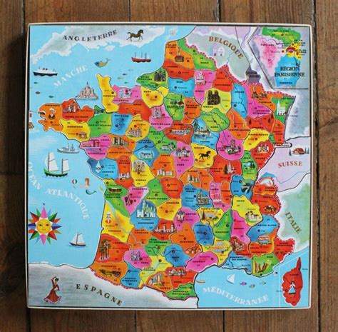 1 puzzle la France et ses départements vie d puce Départements