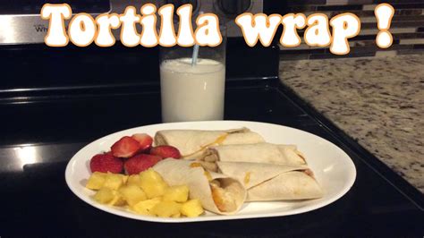 How To Make Tortilla Wrap With Peanut Butter Jelly Banana Youtube