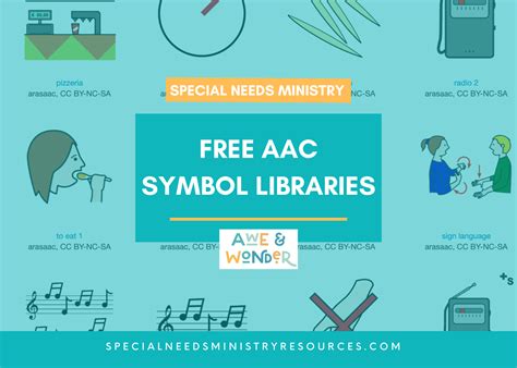 Free Aac Symbol Library — Awe And Wonder Special Needs Ministry Resources