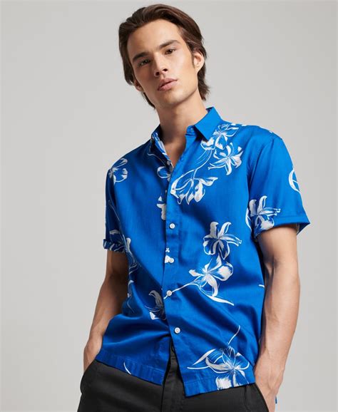 Camisa Hawaiana Hombre Azul Atelier Yuwa Ciao Jp