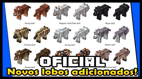 MINECRAFT 1 21 OFICIAL NOVOS LOBOS ADICIONADOS PARA A ATUALIZAÇÃO