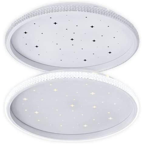 Naizy Led Plafonnier Moderne W Toile Lampe Plafond Ip Plafonniers