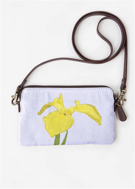 Statement Clutch Yellow Iris Statement By Vida Original Artist