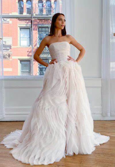 Strapless Sheath Wedding Dress With Embroidered Beaded Lace And Back